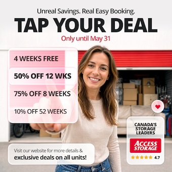 Access Storage - Woodstock North Promotion
